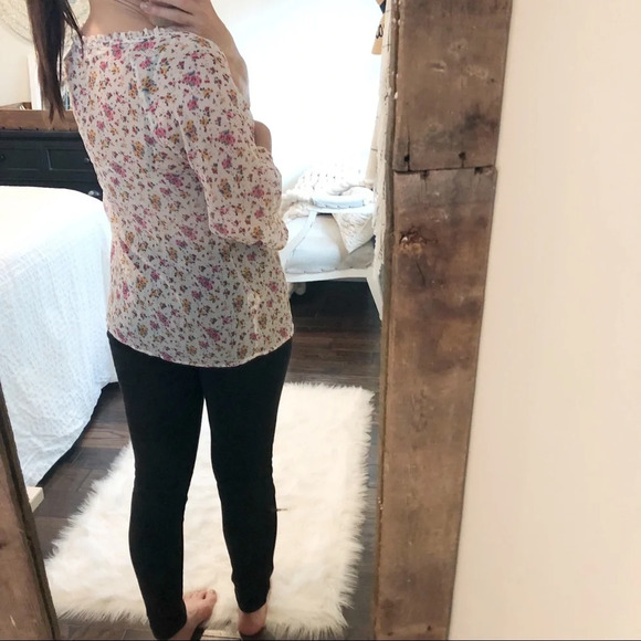 DECREE small oversized floral boho peasant blouse - Picture 3 of 4